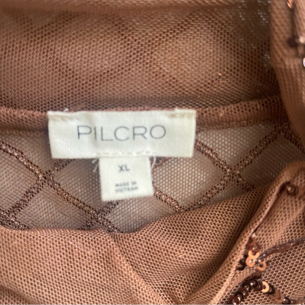 Pilcro Copper Mesh Top - Picture 2 of 3